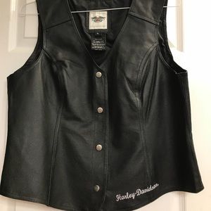 Women’s Leather Harley Davidson vest